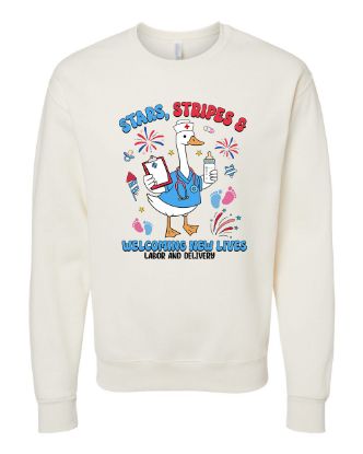 Picture of Stars, Stripes, Welcoming New Lives Crewneck Sweatshirt