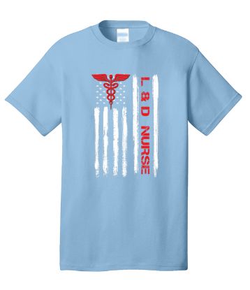 Picture of L&D Vertical American Flag Tee
