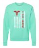 Picture of L&D Vertical American Flag Crewneck Sweatshirt