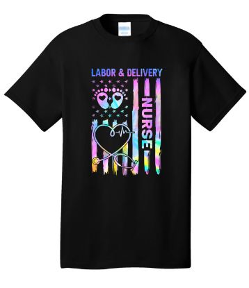 Picture of L&D Tie Dye Flag Tee