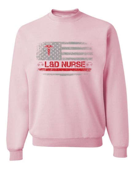 Picture of L&D American Flag Crewneck Sweatshirt