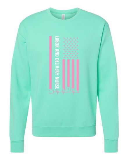 Picture of Pink Flag Crewneck Sweatshirt